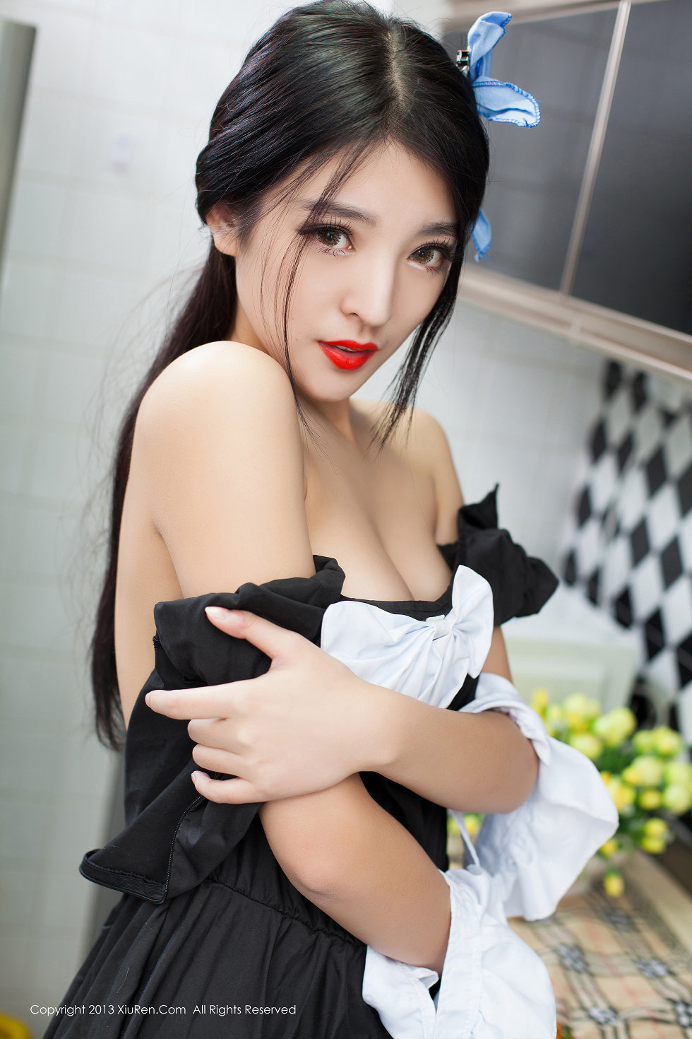 XiuRen第066期_绝美女神陈大榕厨娘系列写真秀110P